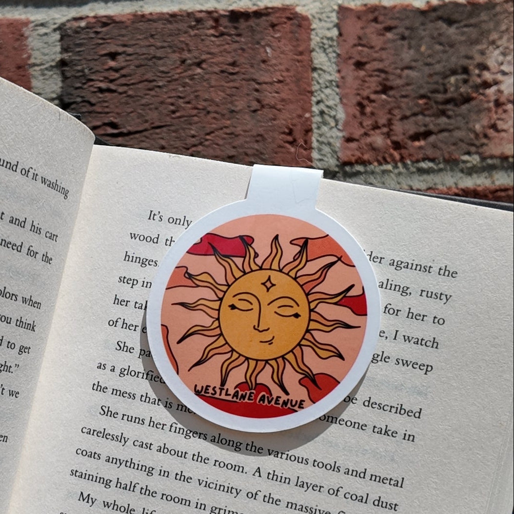 Sunset Magnetic Bookmark | Laminated Cardstock | Hippie | 70s | BookTok |