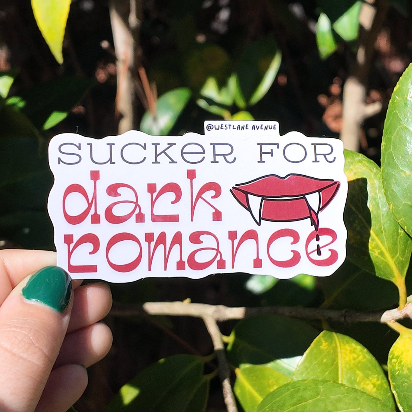 Sucker For Dark Romance Sticker | Easy Peel | Water Resistant | Water Bottle & Laptop Stickers |