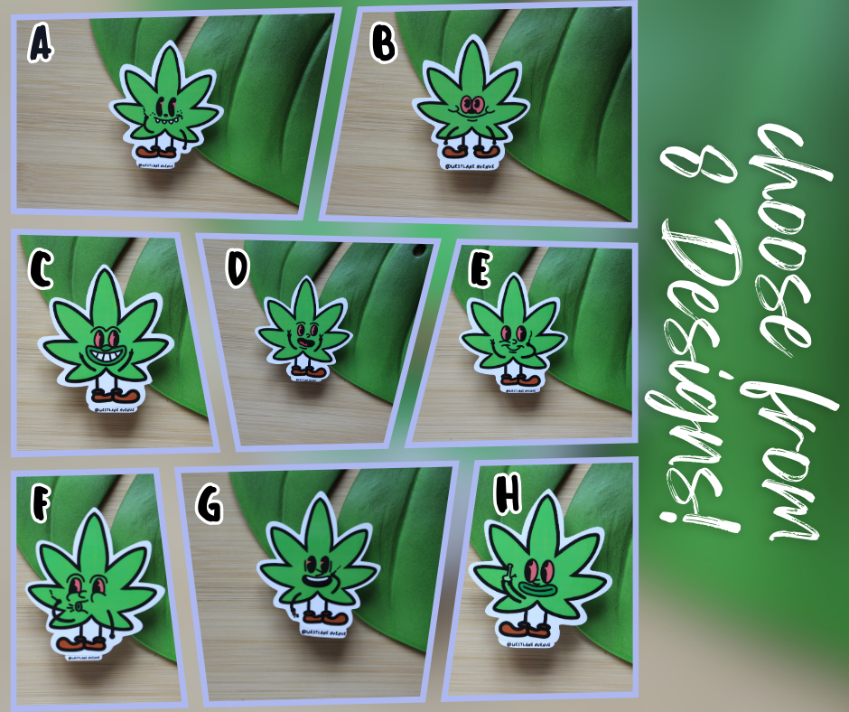 | LAST CALL | The Weedies Stickers | 8 Design Options | Easy Peel | Water Resistant | Hippie | Stoner | Leaf | Water Bottle & Laptop Stickers |