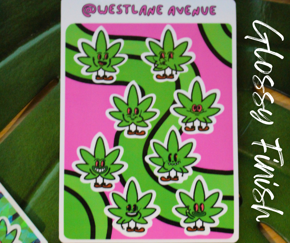 | LAST CALL | The Weedies Sticker Sheets (Holographic or Glossy ) | Water Resistant | Hippie | Stoner | Water Bottle & Laptop Stickers |