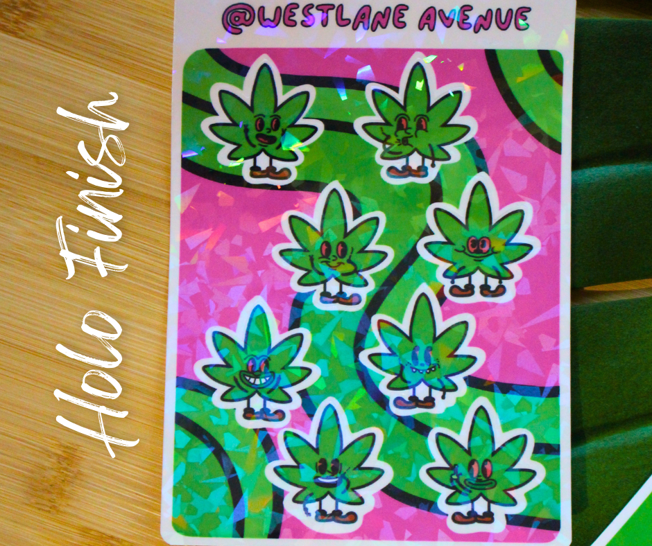| LAST CALL | The Weedies Sticker Sheets (Holographic or Glossy ) | Water Resistant | Hippie | Stoner | Water Bottle & Laptop Stickers |