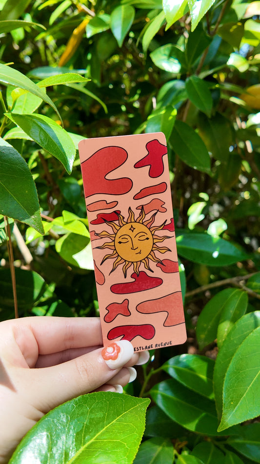 Sunset TRADITIONAL 2x6in Bookmark | Laminated Cardstock | Hippie | 70s | BookTok | Groovy | 7 Designs! |