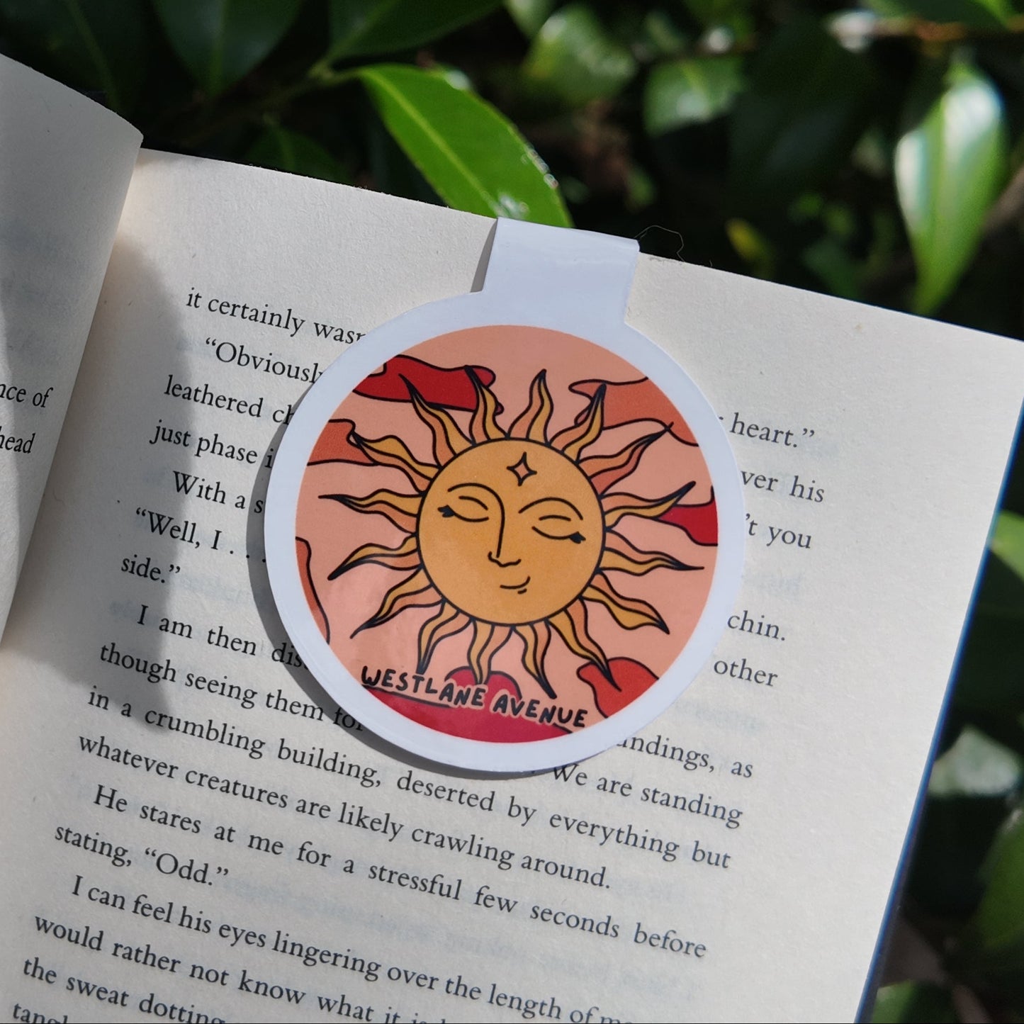 Sunset Magnetic Bookmark | Laminated Cardstock | Hippie | 70s | BookTok |