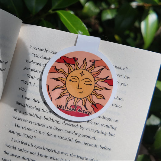 Sunset Magnetic Bookmark | Laminated Cardstock | Hippie | 70s | BookTok |