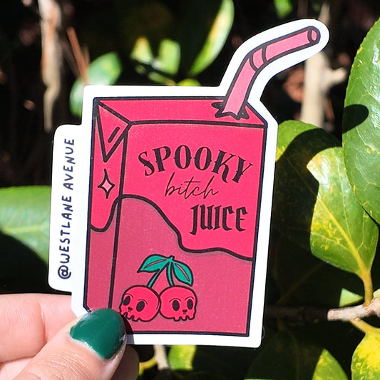 Spooky B*tch Juice Sticker | Easy Peel | Water Resistant | Water Bottle & Laptop Stickers |