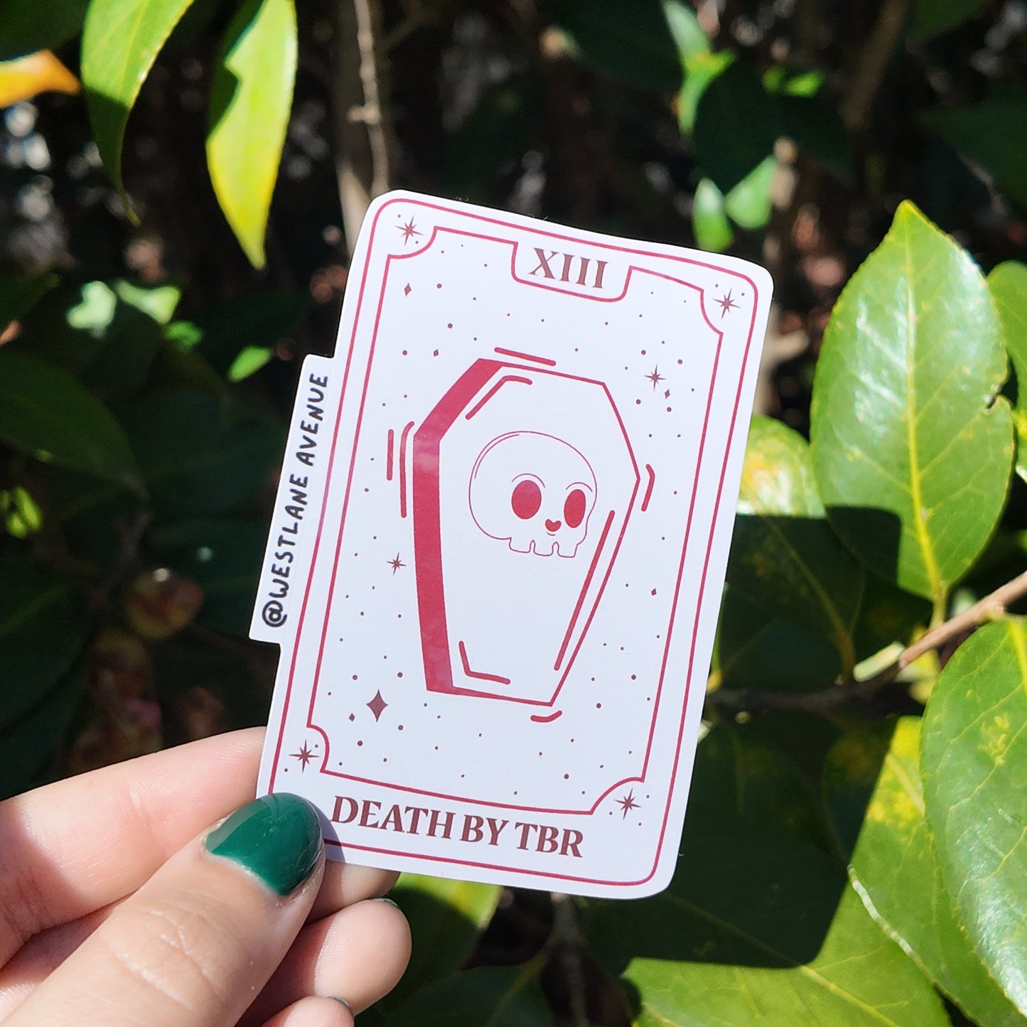 Death By TBR Sticker | Easy Peel | Water Resistant | Water Bottle & Laptop Stickers |