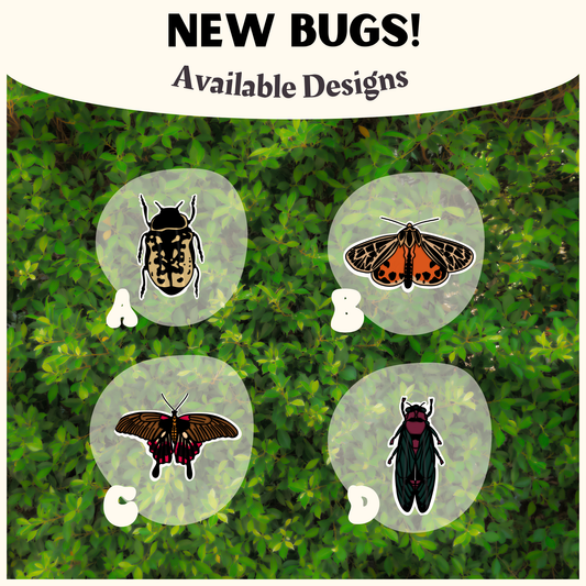 NEW Bug Themed Stickers
