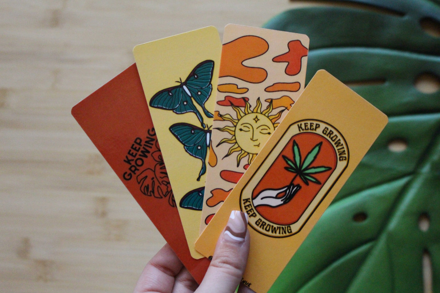 | B-GRADE LAST CALL | Standard Bookmark - Groovy Collection | Laminated Cardstock | Hippie | 70s | BookTok |