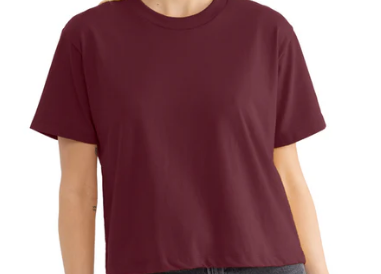 MADE TO ORDER 2-3WK TURNAROUND | Tan 'Keep Growing' Monstera Block Printed Boxy Cropped T-Shirt | Oversized | Hand-Inked | XS-3XL | Soft and Sensory Friendly | UNISEX |