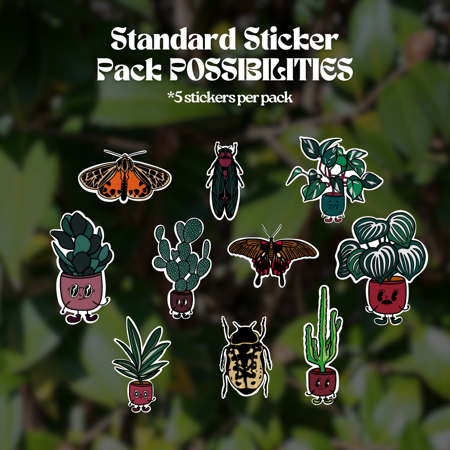 MYSTERY STICKER OR EARRING PAIR | READ DESCRIPTION | Nature Stickers | Goth Stickers | Titanium Earrings
