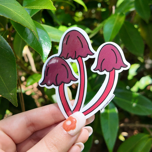 Mushroom Bundle Sticker | Easy Peel | Water Resistant | Water Bottle & Laptop Stickers |